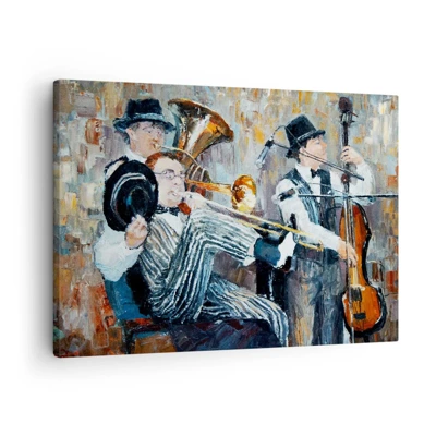 Impression sur toile - Image sur toile - C'est tout le Jazz - 70x50 cm