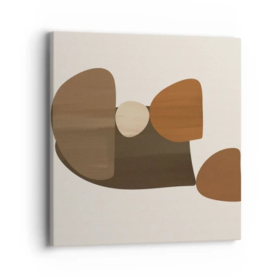 Impression sur toile - Image sur toile - Composition de marrons - 40x40 cm