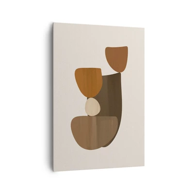 Impression sur toile - Image sur toile - Composition de marrons - 70x100 cm