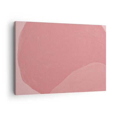 Impression sur toile - Image sur toile - Composition organique en rose - 70x50 cm