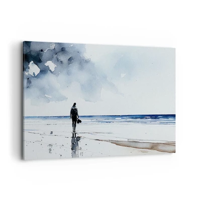 Impression sur toile - Image sur toile - Conversation avec la mer - 120x80 cm