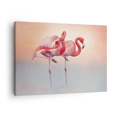 Impression sur toile - Image sur toile - Dans les couleurs du soleil couchant - 70x50 cm