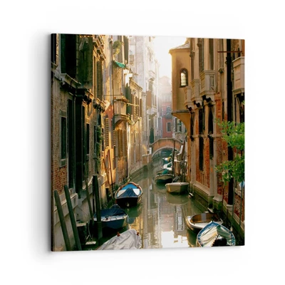 Impression sur toile - Image sur toile - Dans une ruelle vénitienne - 70x70 cm