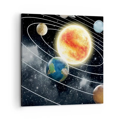 Impression sur toile - Image sur toile - Danse cosmique - 50x50 cm