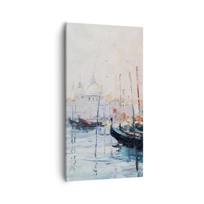 Impression sur toile - Image sur toile - Derrière l'eau, derrière le brouillard - 55x100 cm