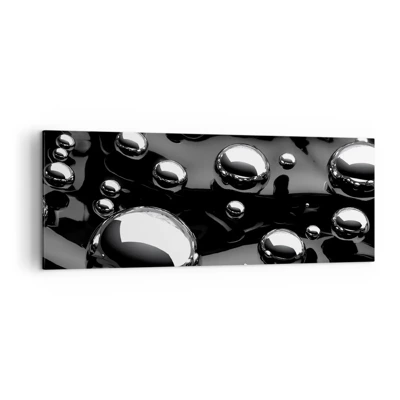 Impression sur toile - Image sur toile - D'un ton noir - 140x50 cm