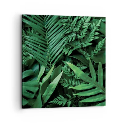 Impression sur toile - Image sur toile - Emmitouflé de verdure - 70x70 cm