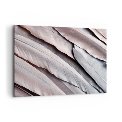 Impression sur toile - Image sur toile - En argent rose - 100x70 cm