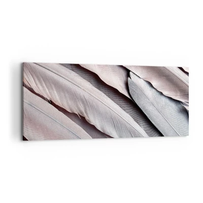 Impression sur toile - Image sur toile - En argent rose - 120x50 cm