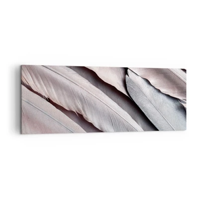 Impression sur toile - Image sur toile - En argent rose - 140x50 cm