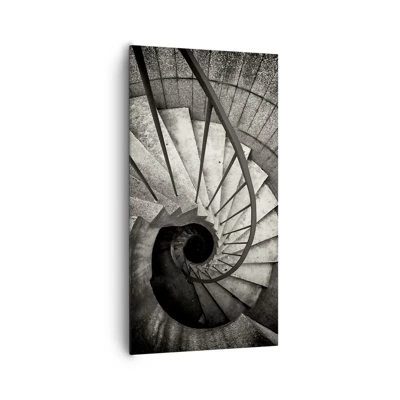 Impression sur toile - Image sur toile - En haut des escaliers, en bas des escaliers - 65x120 cm