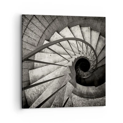 Impression sur toile - Image sur toile - En haut des escaliers, en bas des escaliers - 70x70 cm