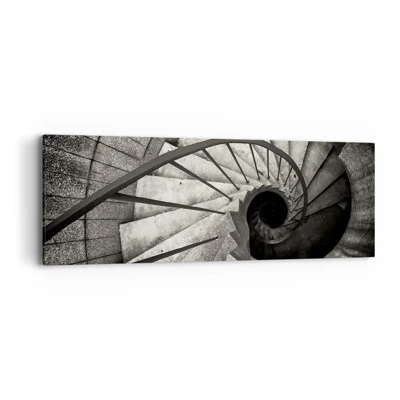 Impression sur toile - Image sur toile - En haut des escaliers, en bas des escaliers - 90x30 cm
