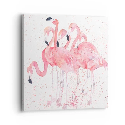 Impression sur toile - Image sur toile - Ensemble rose - 40x40 cm