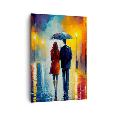 Impression sur toile - Image sur toile - Ensemble – une nuit colorée - 50x70 cm