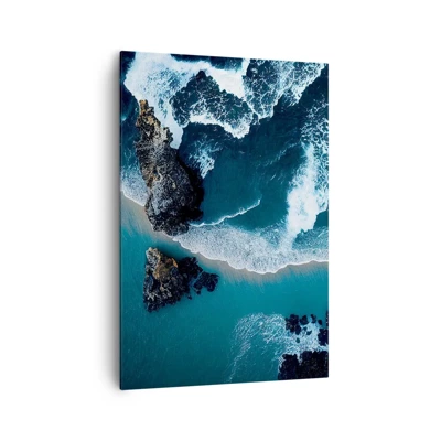 Impression sur toile - Image sur toile - Enveloppé par les vagues - 70x100 cm