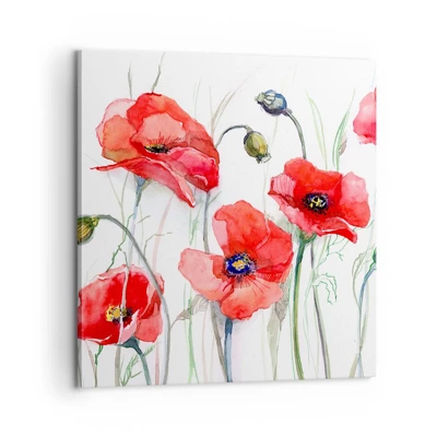 Impression sur toile - Image sur toile - Fleurs polonaises - 60x60 cm