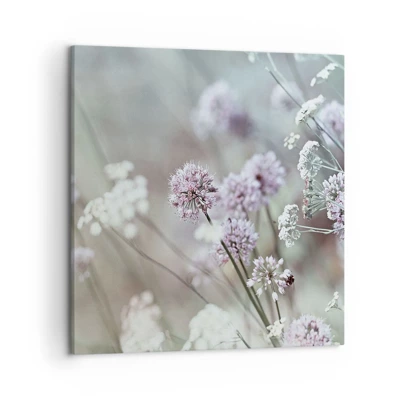 Impression sur toile - Image sur toile - Herbes douces en filigrane - 50x50 cm