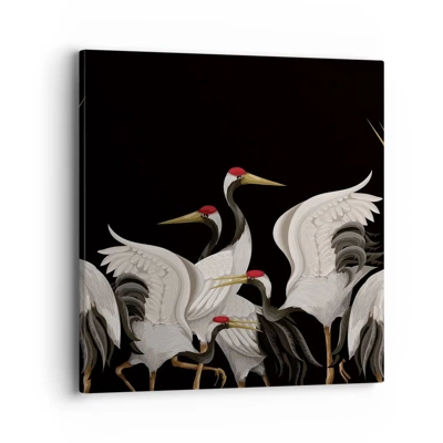 Impression sur toile - Image sur toile - Histoire d'oiseaux - 40x40 cm