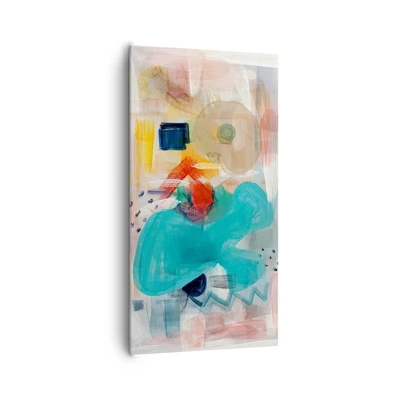 Impression sur toile - Image sur toile - Jeu de couleurs - 65x120 cm
