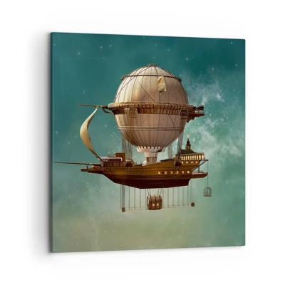Impression sur toile - Image sur toile - Jules Verne vous salue - 50x50 cm