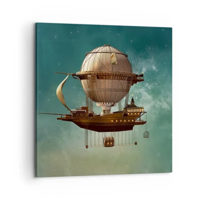 Impression sur toile - Image sur toile - Jules Verne vous salue - 60x60 cm