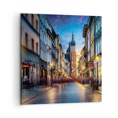 Impression sur toile - Image sur toile - La magie de Cracovie - 50x50 cm