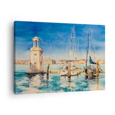 Impression sur toile - Image sur toile - Lagune ensoleillée - 70x50 cm