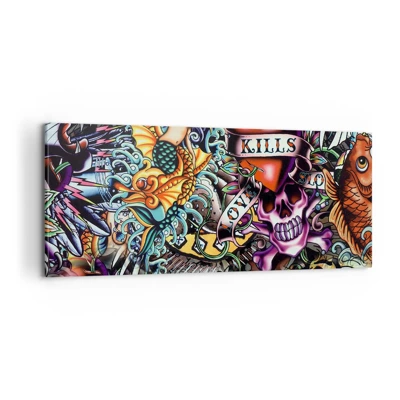 Impression sur toile - Image sur toile - Le rêve du tatoueur - 100x40 cm