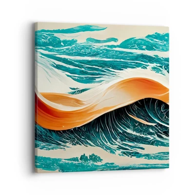 Impression sur toile - Image sur toile - Le rêve d'un surfeur - 40x40 cm