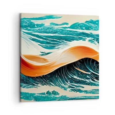 Impression sur toile - Image sur toile - Le rêve d'un surfeur - 50x50 cm