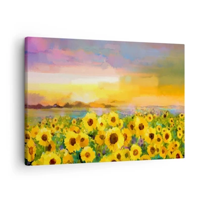 Impression sur toile - Image sur toile - Le soleil lui-même est descendu sur terre - 70x50 cm