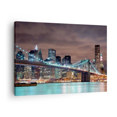 Impression sur toile - Image sur toile - Lumières des grandes villes - 70x50 cm