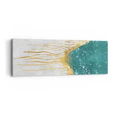 Impression sur toile - Image sur toile - Marée dorée - 90x30 cm