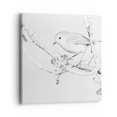 Impression sur toile - Image sur toile - Matin d'hiver - 40x40 cm