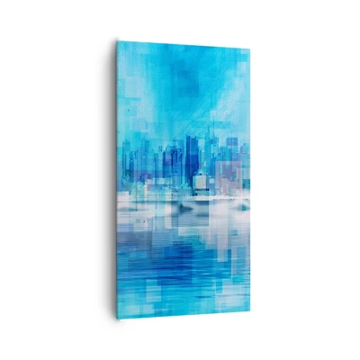 Impression sur toile - Image sur toile - Noyé dans le bleu - 65x120 cm