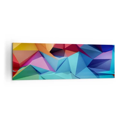 Impression sur toile - Image sur toile - Origami arc-en-ciel - 160x50 cm