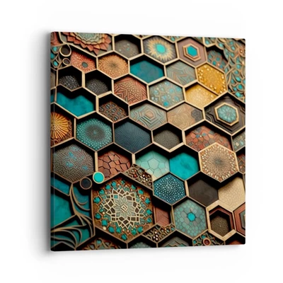 Impression sur toile - Image sur toile - Ornements arabes – variation - 40x40 cm