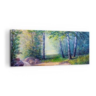 Impression sur toile - Image sur toile - Paysage idyllique - 120x50 cm