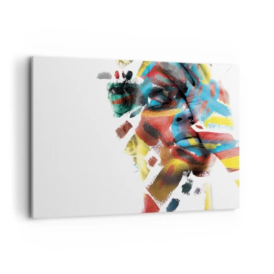Impression sur toile - Image sur toile - Personnalité colorée - 100x70 cm