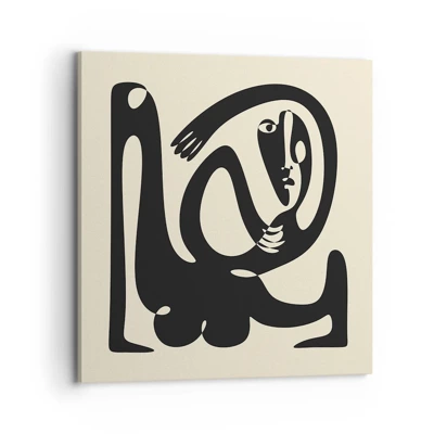 Impression sur toile - Image sur toile - Presque du Picasso - 70x70 cm
