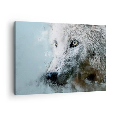 Impression sur toile - Image sur toile - Rencontrez l'âme du loup - 70x50 cm