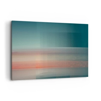 Impression sur toile - Image sur toile - Résumé : vagues de lumière - 100x70 cm