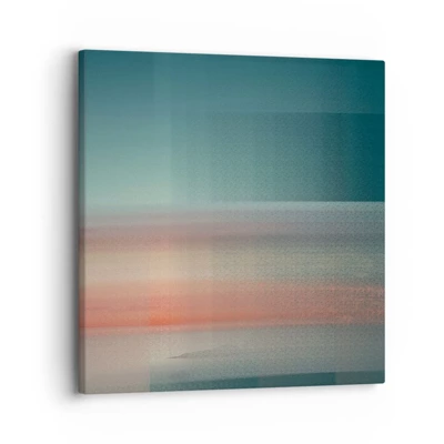 Impression sur toile - Image sur toile - Résumé : vagues de lumière - 30x30 cm