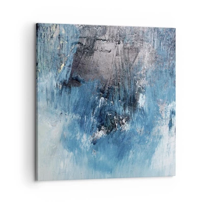 Impression sur toile - Image sur toile - Rhapsodie en bleu - 60x60 cm