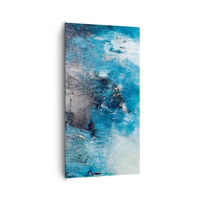 Impression sur toile - Image sur toile - Rhapsodie en bleu - 65x120 cm