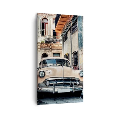 Impression sur toile - Image sur toile - Sieste à La Havane - 45x80 cm