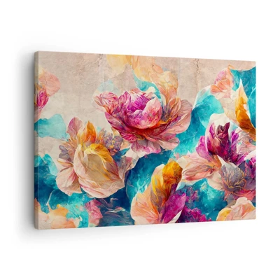 Impression sur toile - Image sur toile - Splendeur colorée du bouquet - 70x50 cm