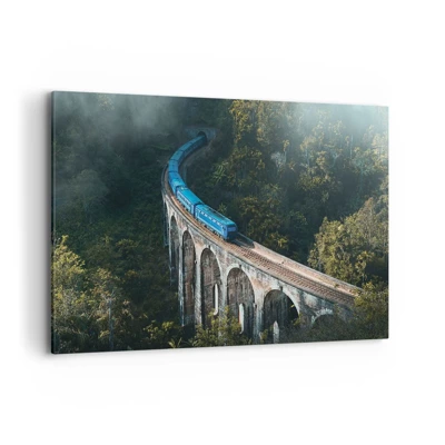 Impression sur toile - Image sur toile - Train nature - 120x80 cm