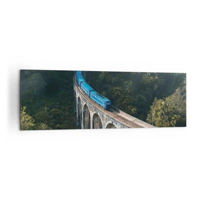 Impression sur toile - Image sur toile - Train nature - 160x50 cm